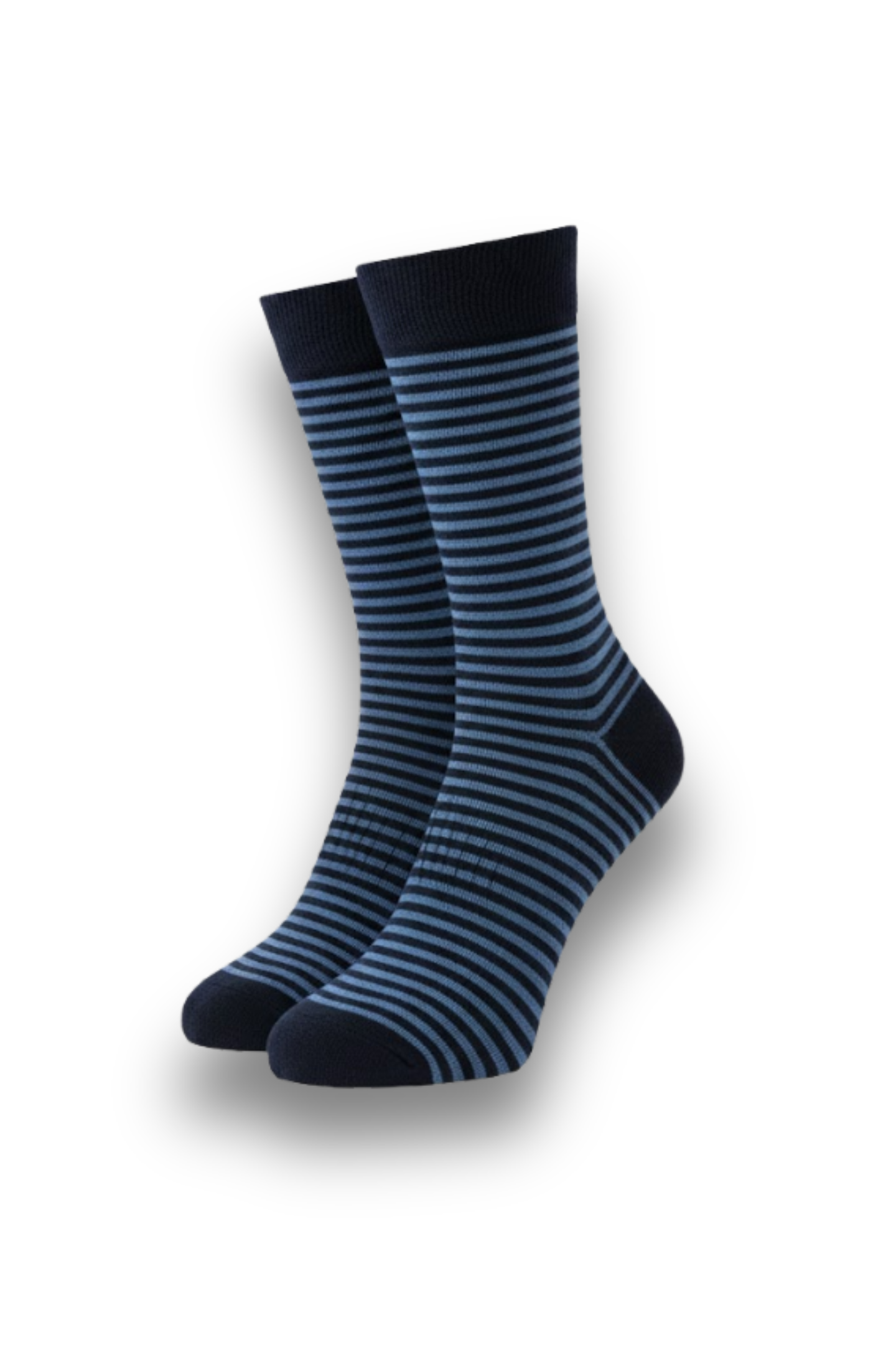 Men's Black and Blue Stripe Socks