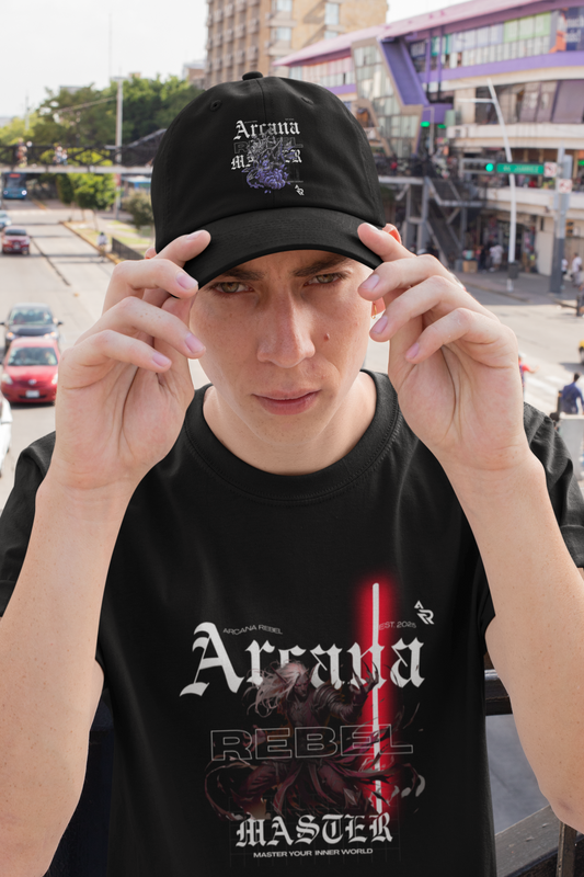 Arcana Rebel Black Trucker Wolf Cap
