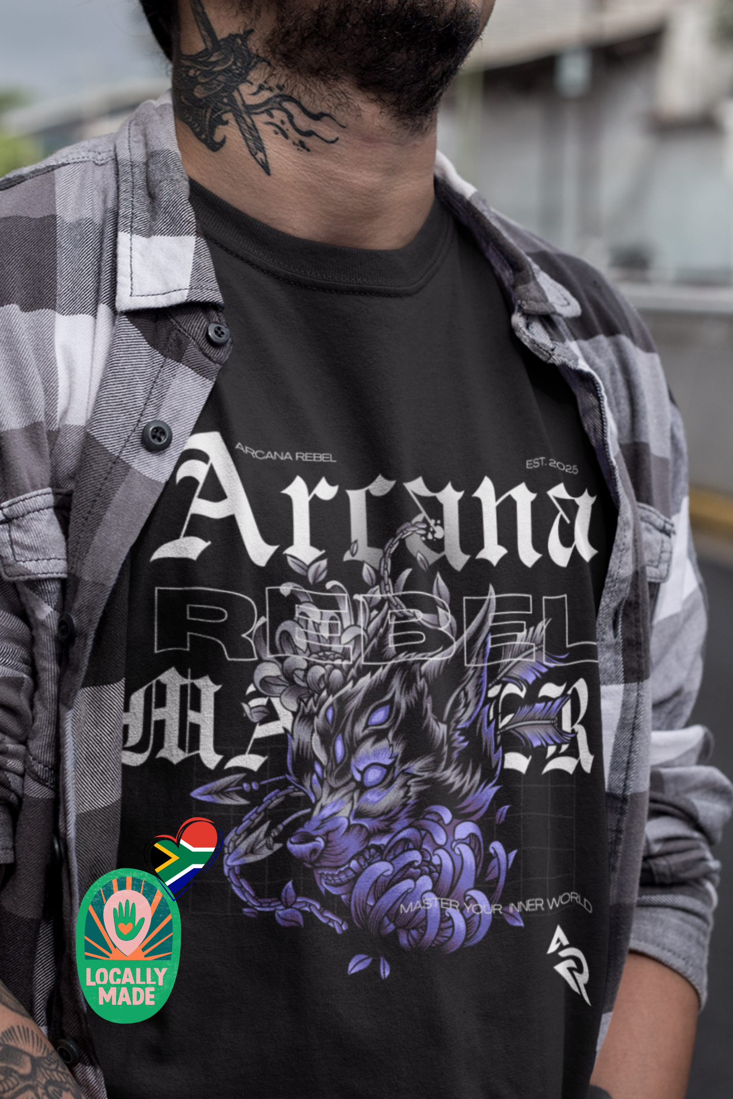 Arcana Rebel | The Hybrid | Locally Made (Dread Wolf Tee)