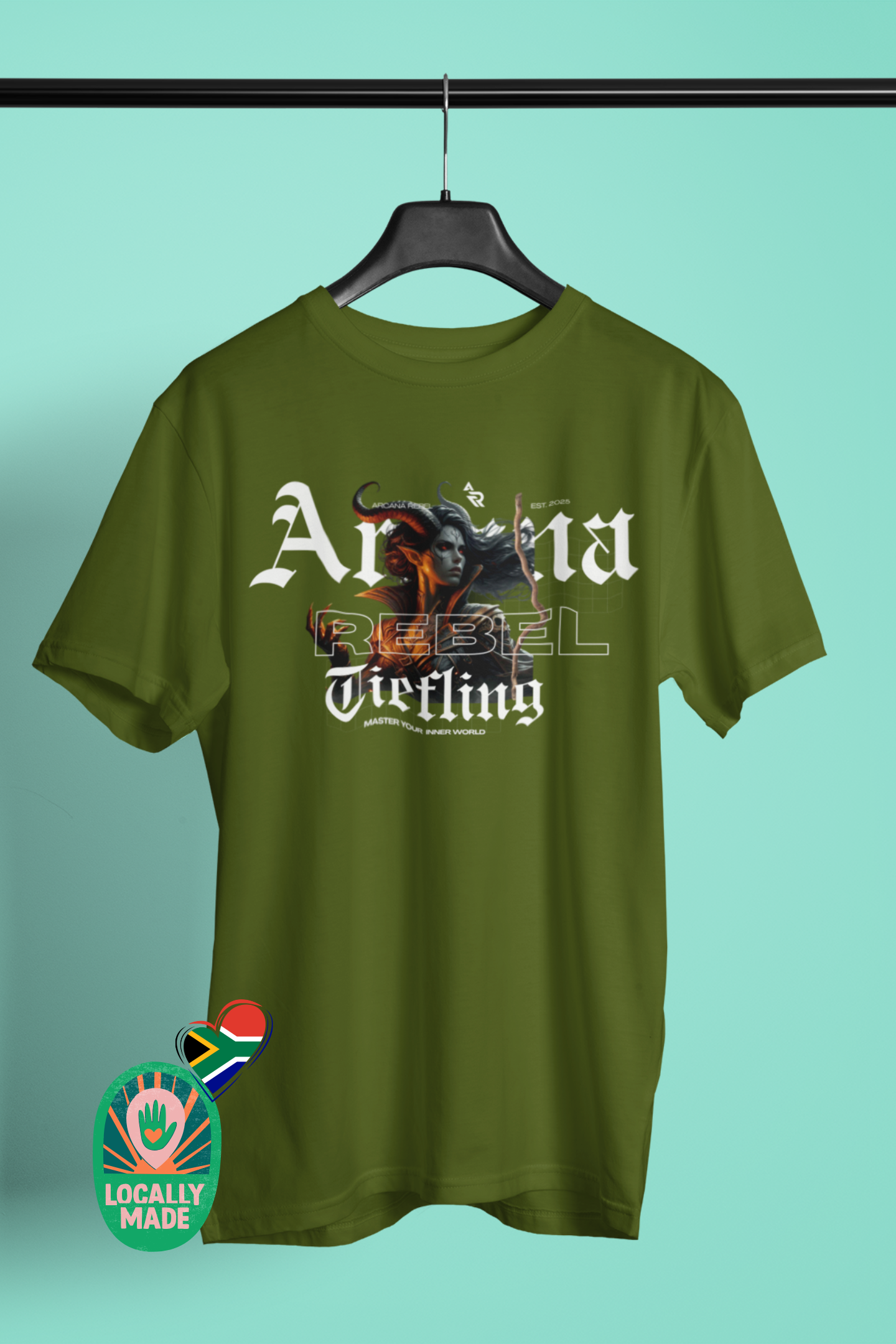 Arcana Rebel | RPG Goth | Locally Made (Women's Tiefling Tee)