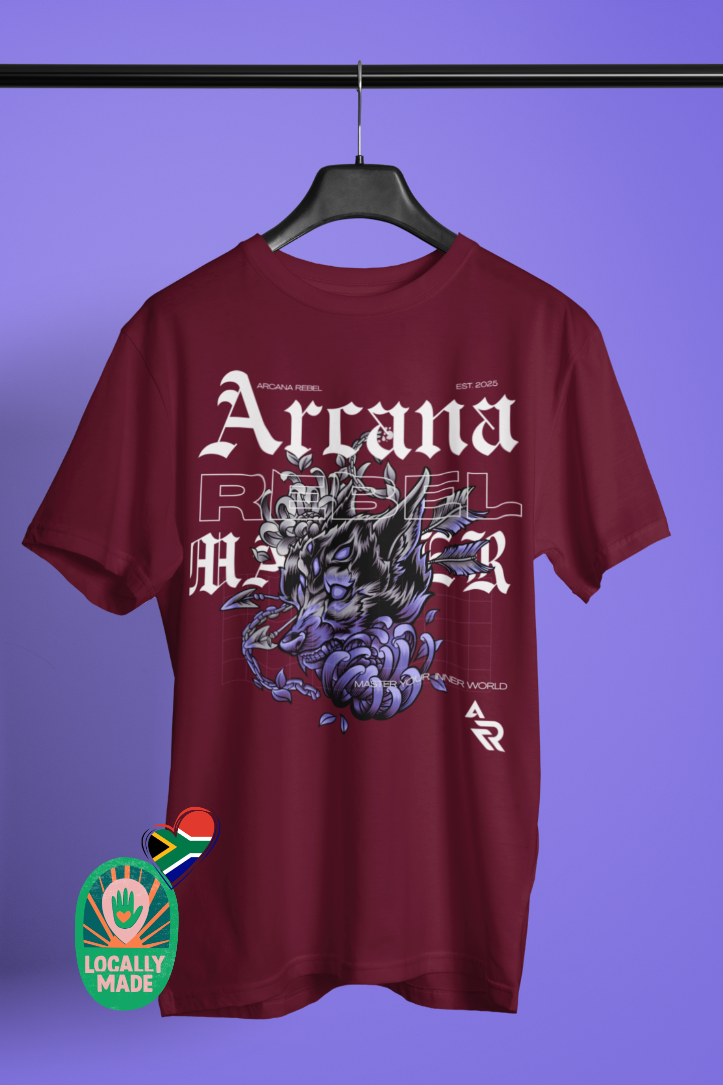 Arcana Rebel | The Hybrid | Locally Made (Dread Wolf Tee)
