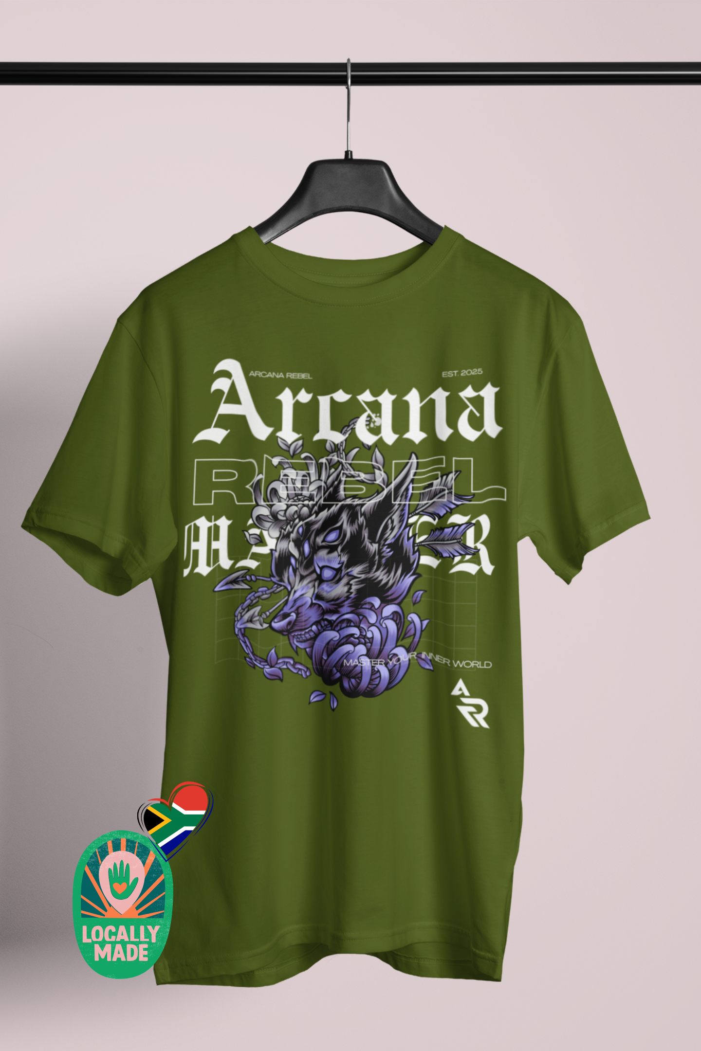Arcana Rebel | The Hybrid | Locally Made (Dread Wolf Tee)