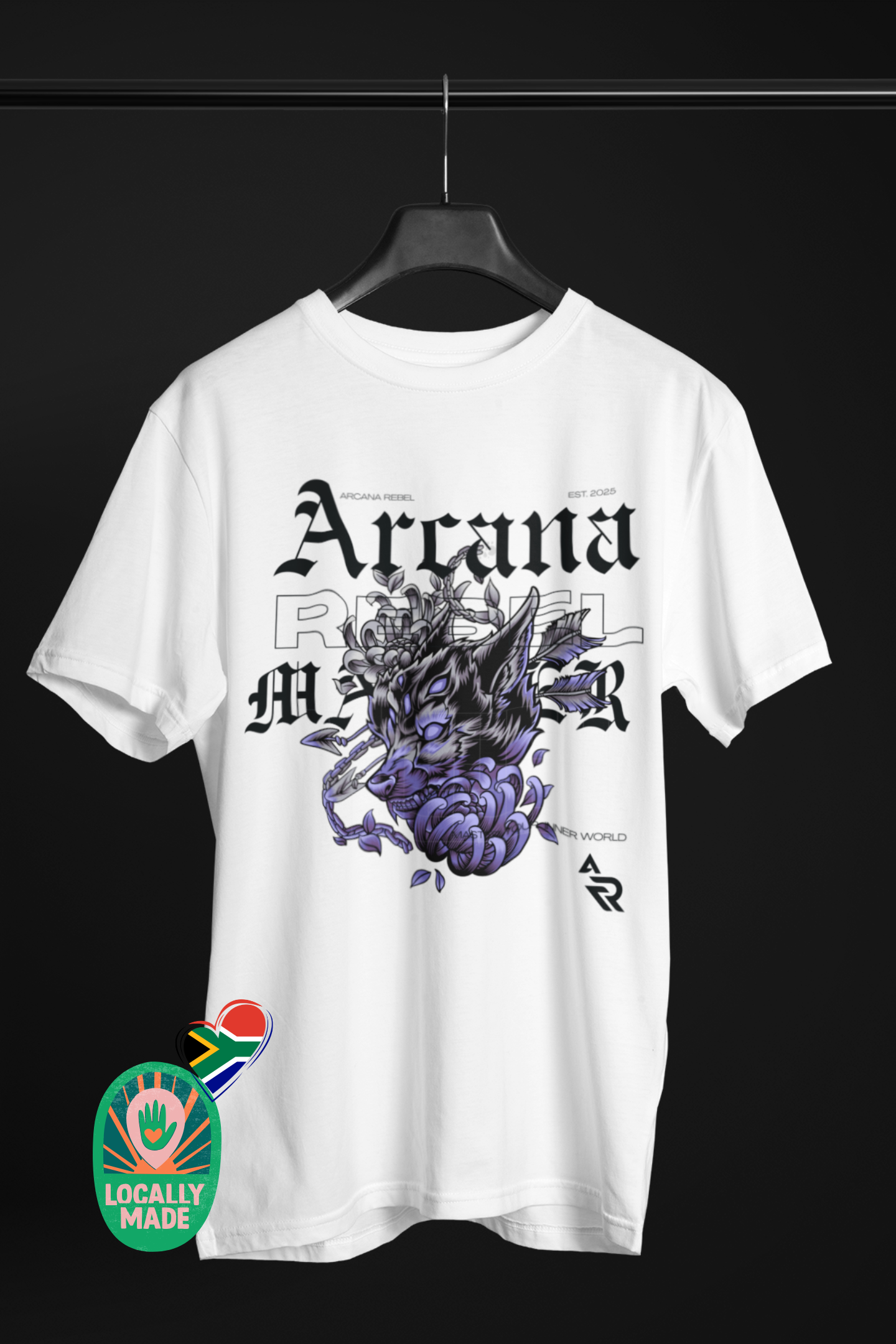 Arcana Rebel | The Hybrid | Locally Made (Dread Wolf Tee)