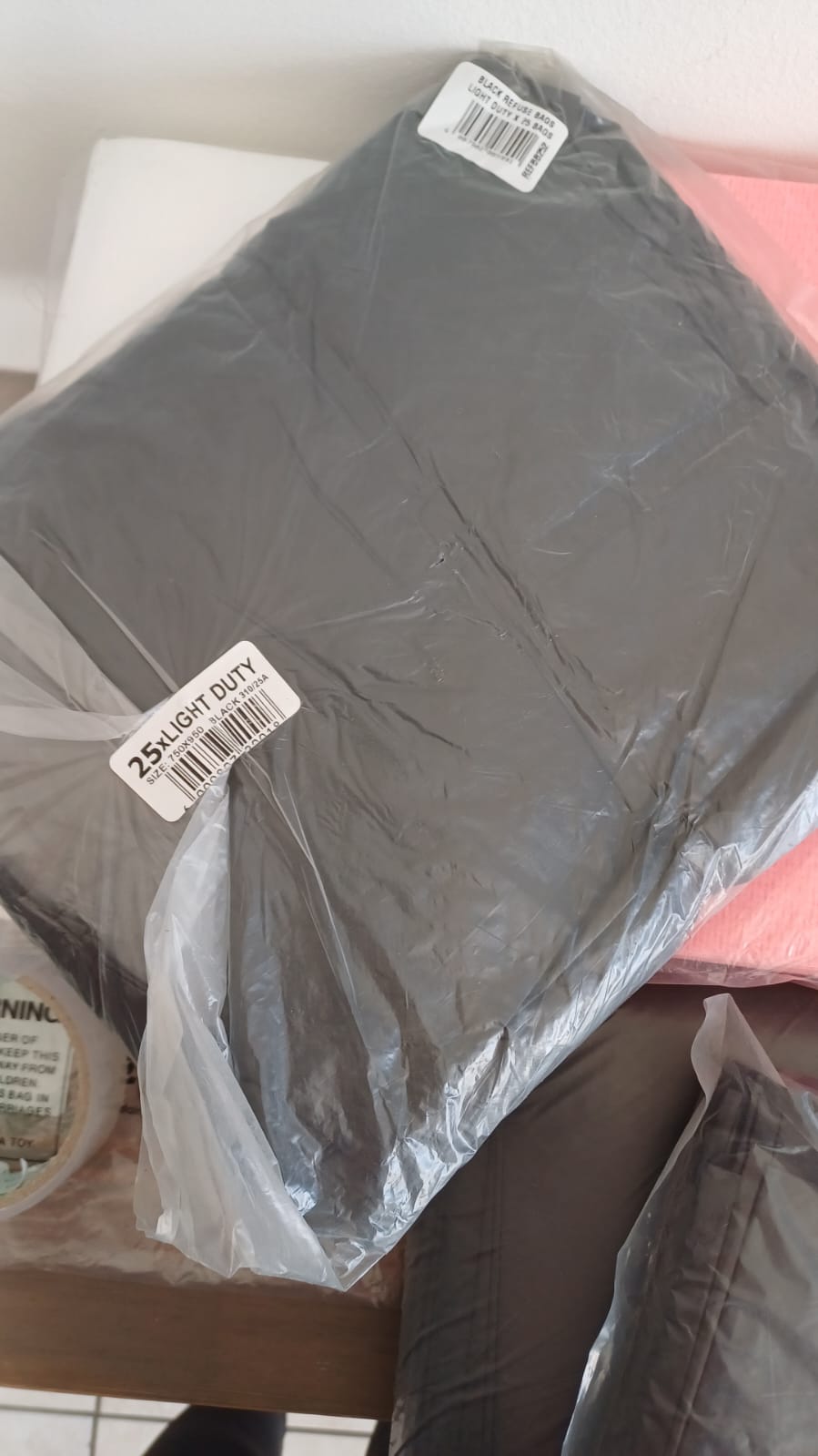 Bin Bags / Liners / Packets Heavy Duty 25 Black