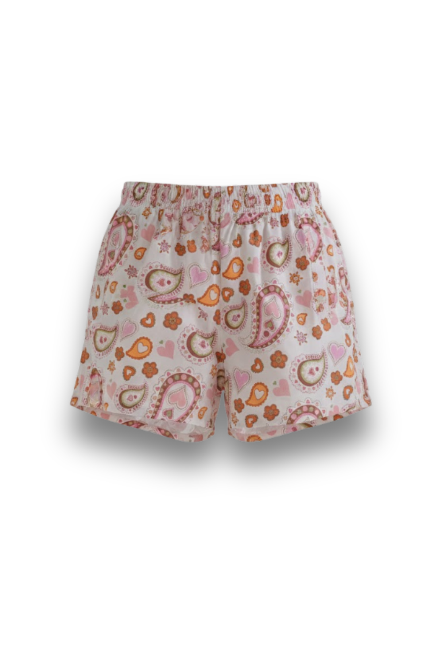 Men's Pink Paisley Hearts Boxer Shorts