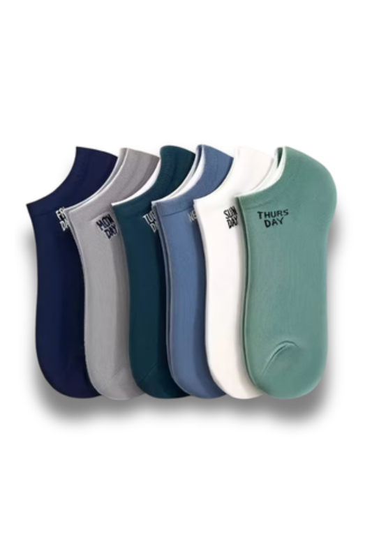 7-Day Comfort Collection: Men's Invisible Ankle Socks