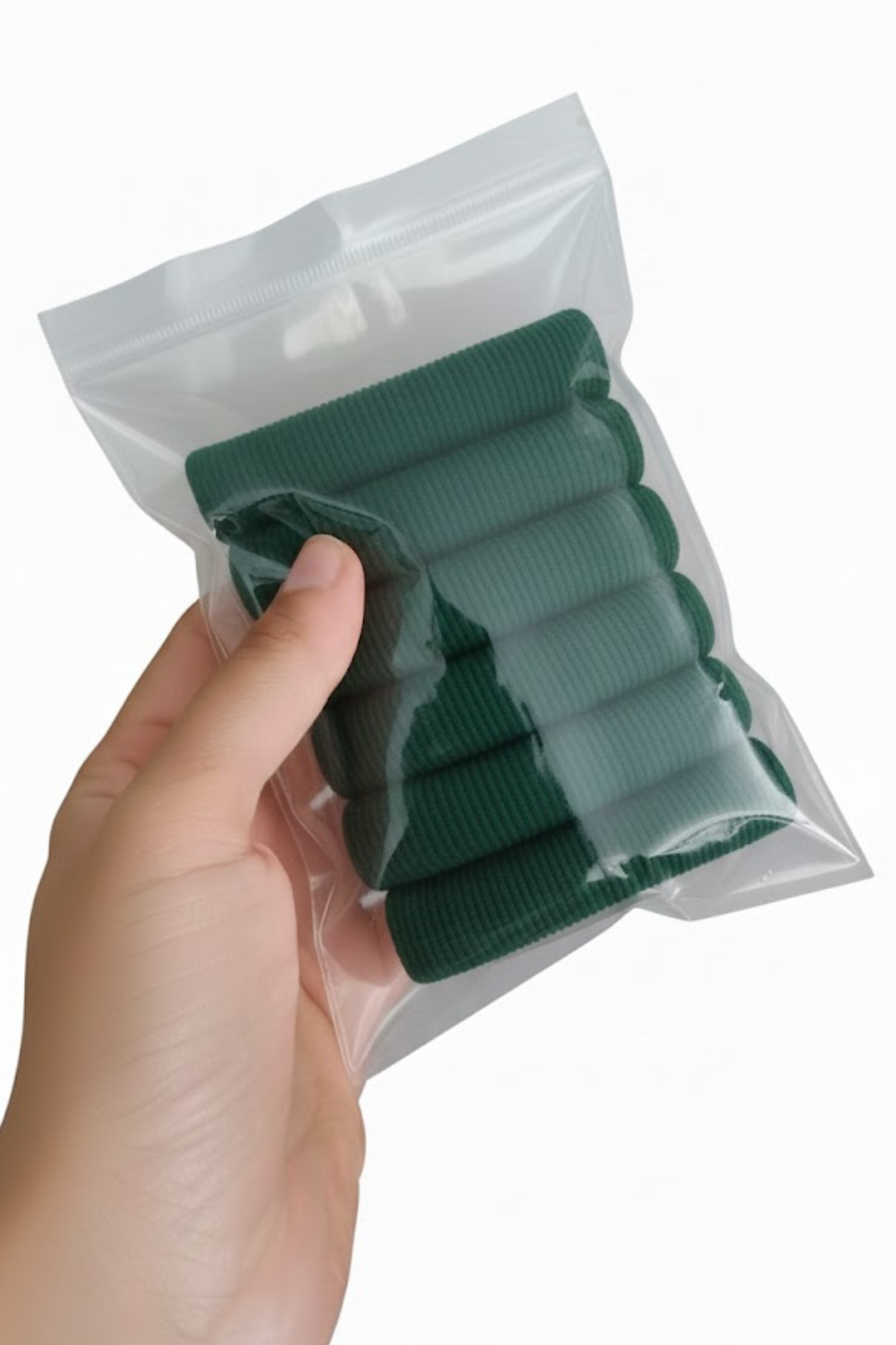 Premium Ribbed Towelling Hair Elastics - Assorted Colours