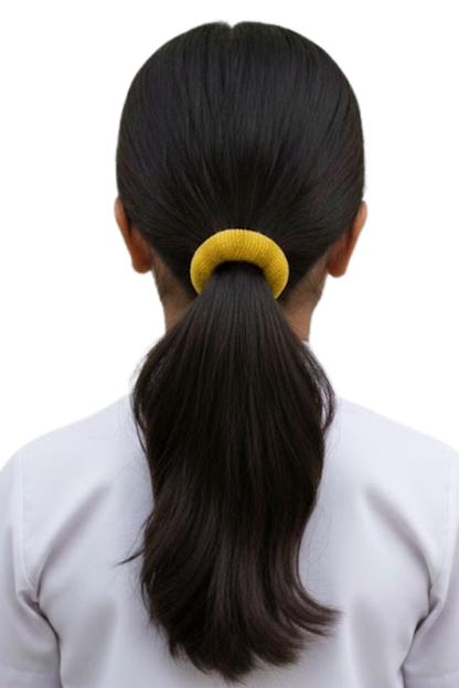 Premium Ribbed Towelling Hair Elastics - Assorted Colours