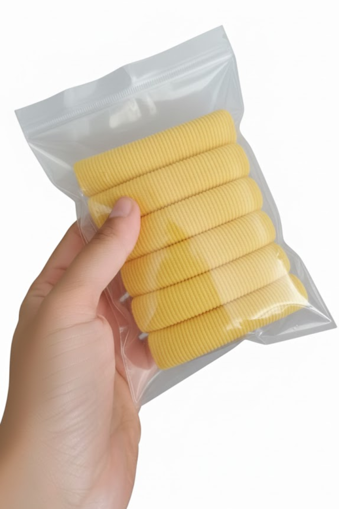 Premium Ribbed Towelling Hair Elastics - Assorted Colours