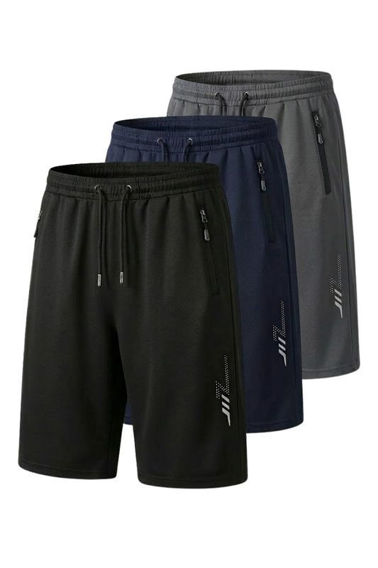 VoltChill Men’s Ice-Fiber Athletic 3-Piece Shorts Set