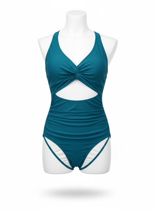 Women's Dark Teal Contour Swimsuit