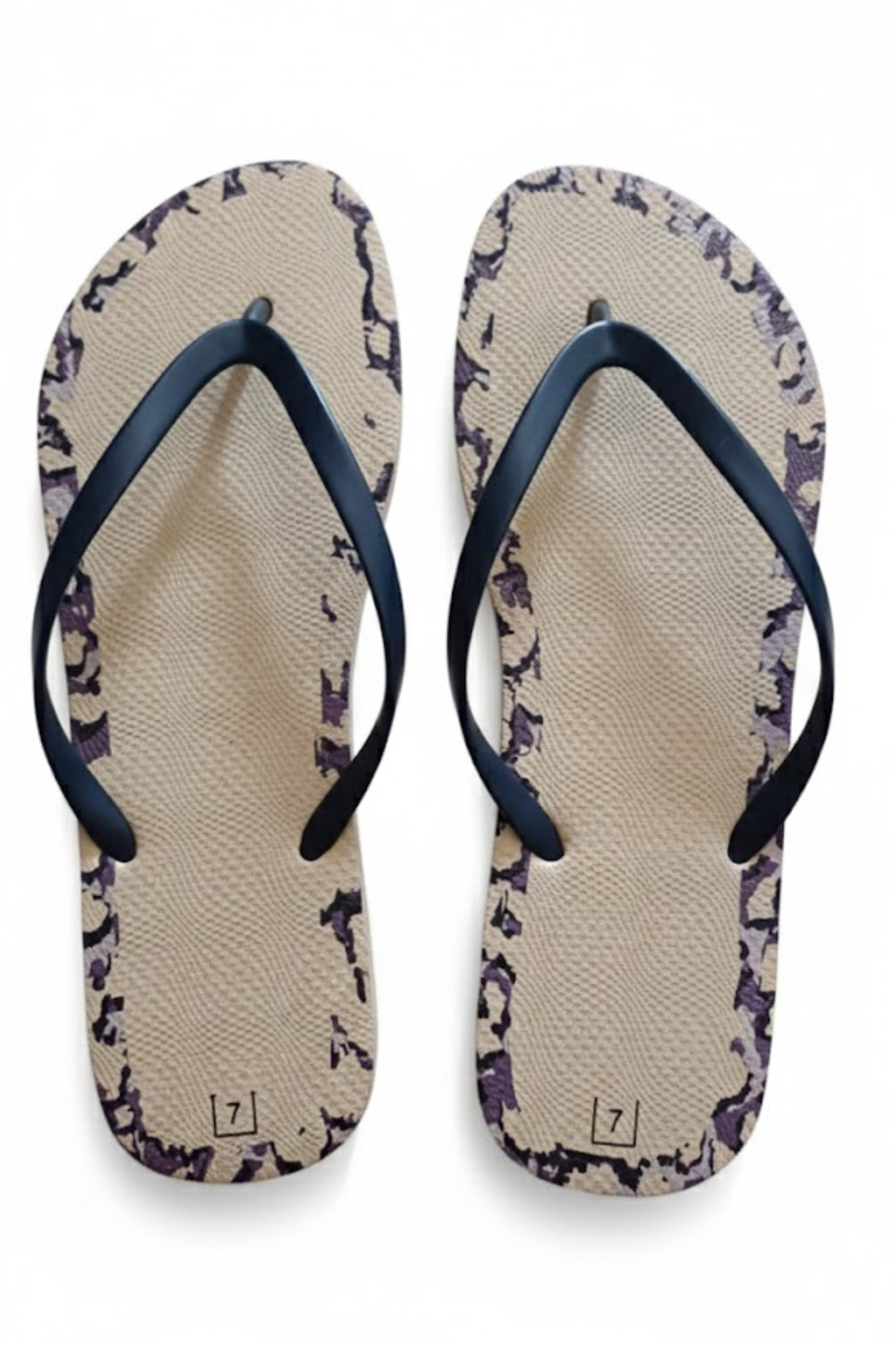 Gymrat Women's Quick-Dry Leopard Beach Flip Flops - Non-Slip (Leopard Border)